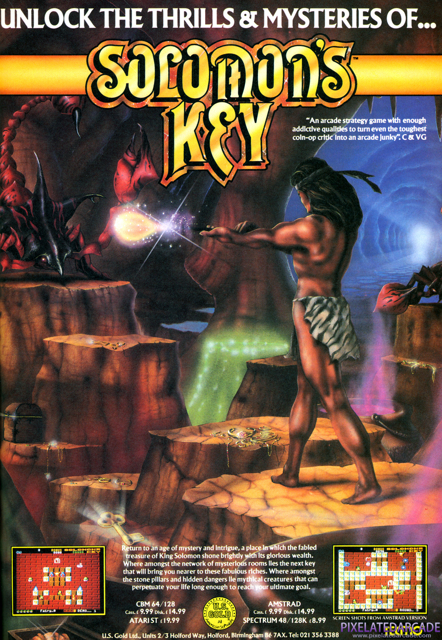 Solomon's Key Advertisement: September 1987 magazine ad