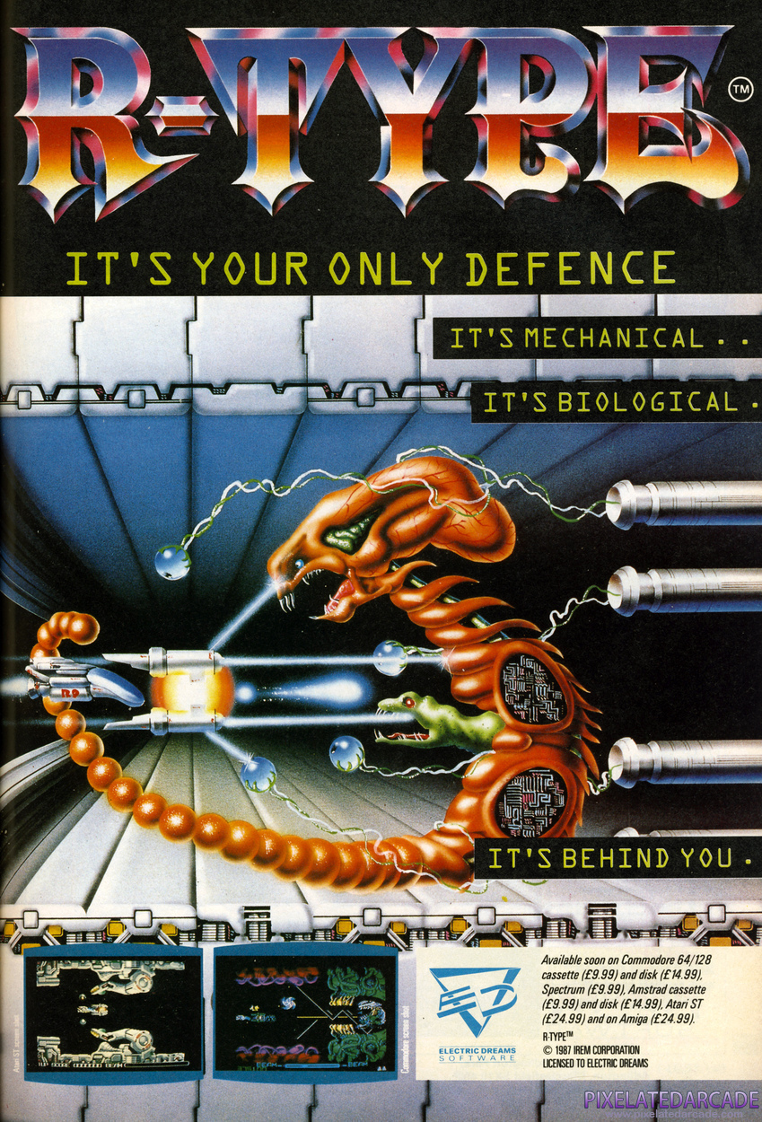 R-Type Advertisement: January 1989 magazine ad
