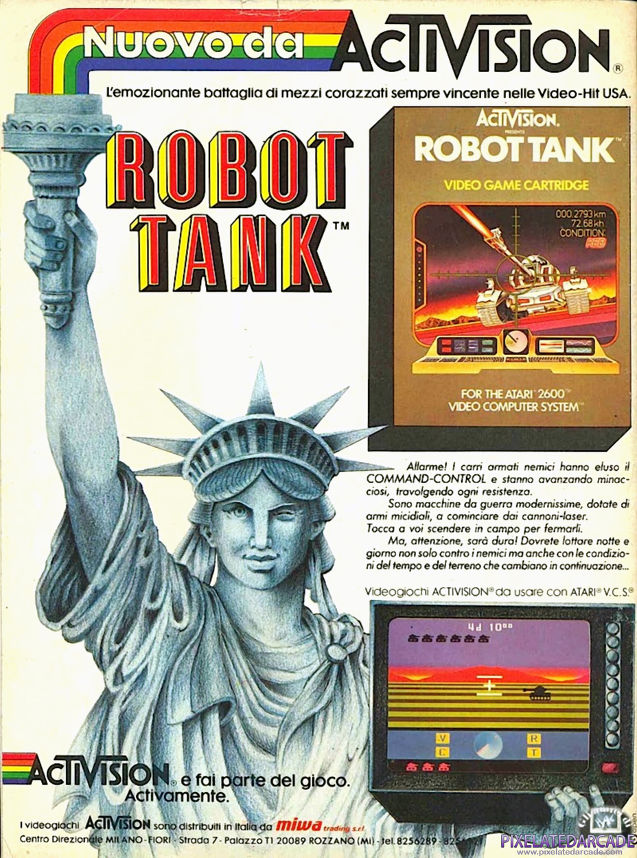 Robot Tank Advertisement: March 1984 magazine ad (Italian)