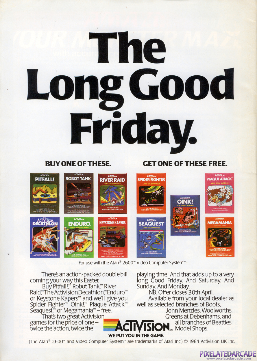 Seaquest Advertisement: April 1984 magazine ad