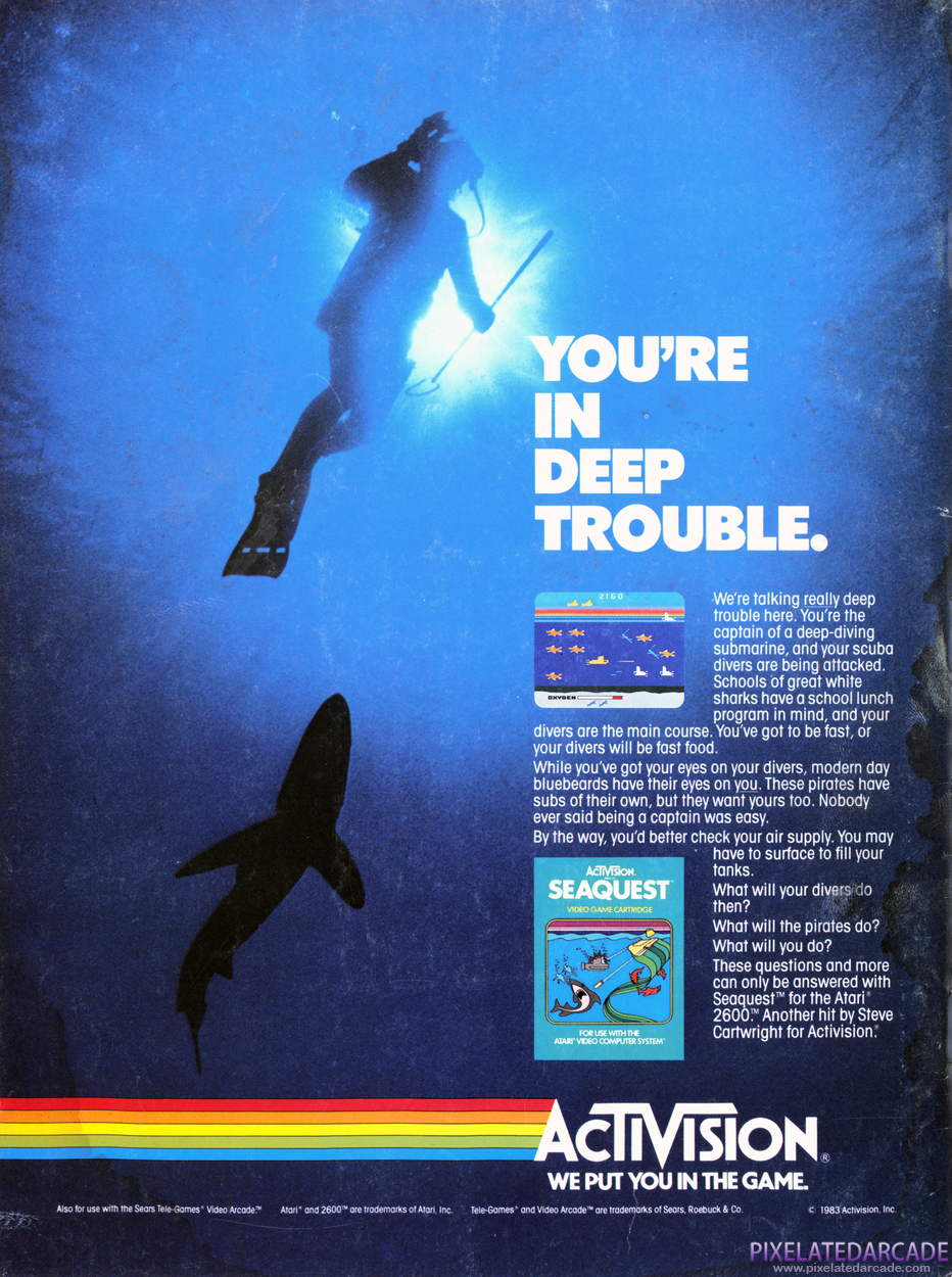 Seaquest Advertisement: March 1983 magazine ad