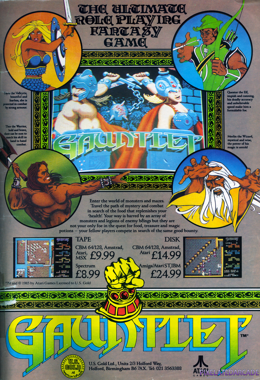 Gauntlet Advertisement: December 1986 magazine ad