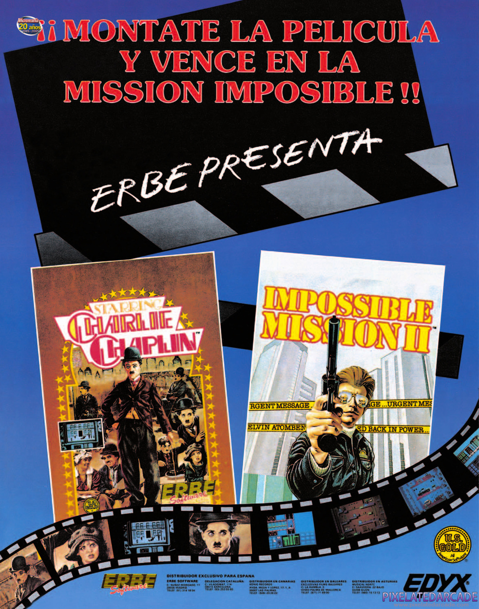 Impossible Mission II Advertisement: June 1988 magazine ad