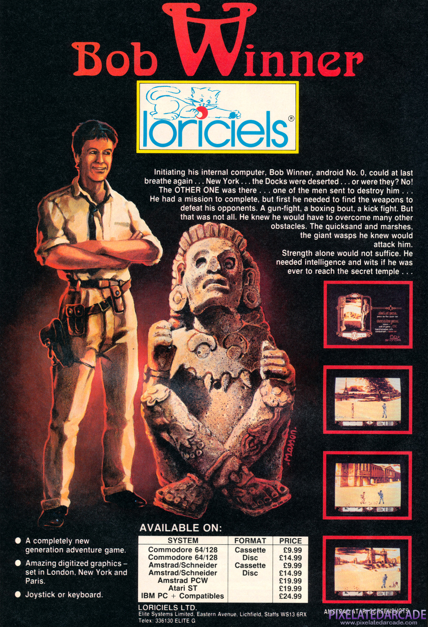 Bob Winner Advertisement: May 1988 magazine ad