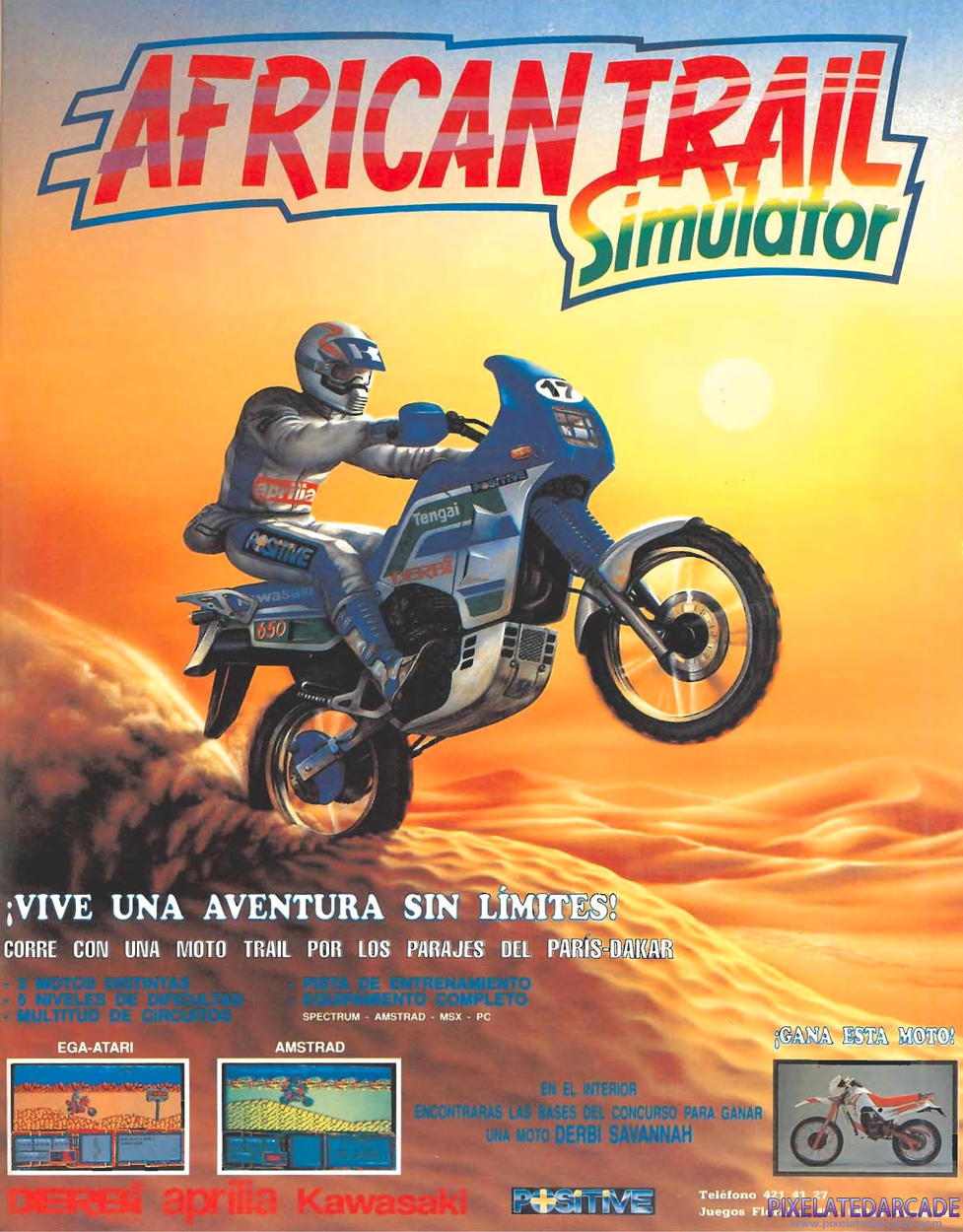 African Trail Simulator Advertisement: November 1990 magazine ad