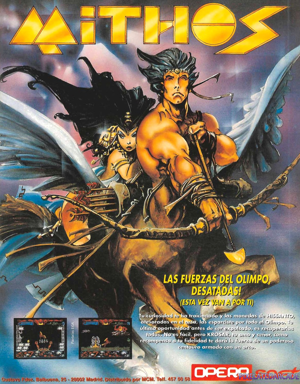 Mithos Advertisement: September 1990 magazine ad