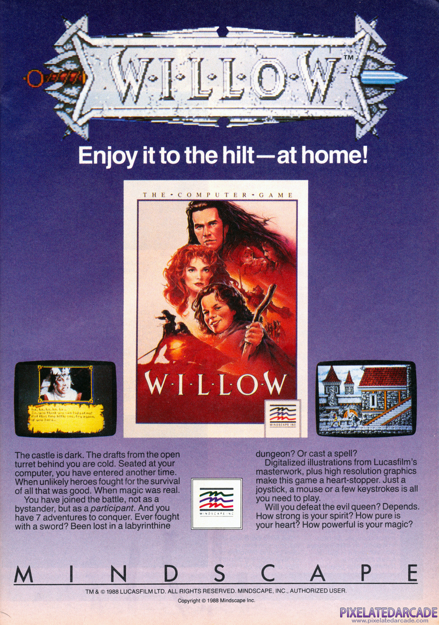 Willow Advertisement: February 1989 magazine ad