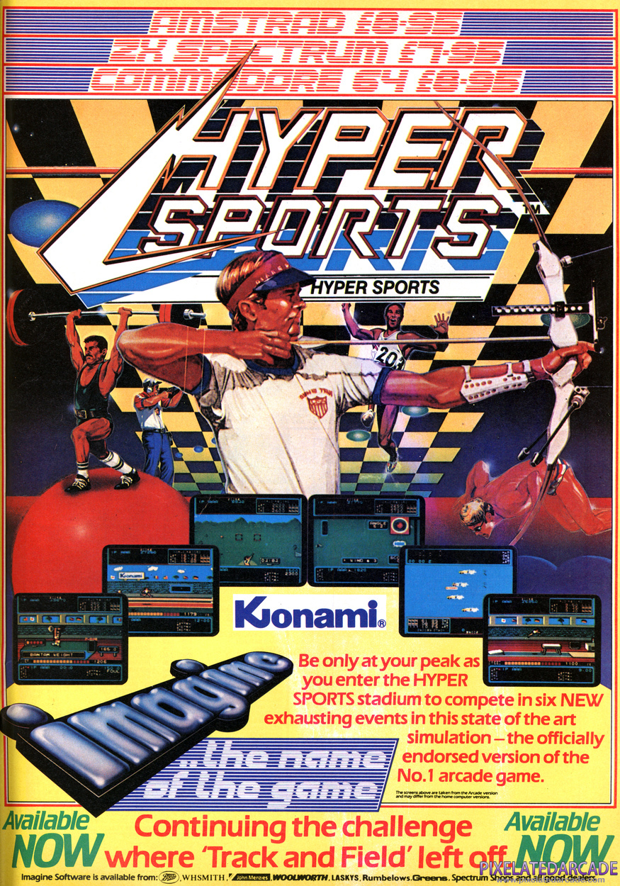 Hyper Sports Advertisement: August 1985 magazine ad