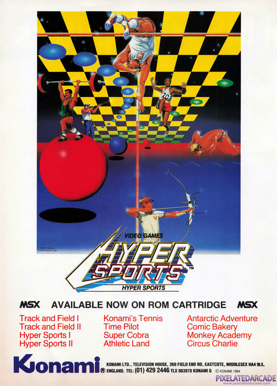 Hyper Sports Advertisement: February 1985 magazine ad