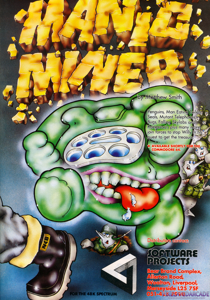 Manic Miner Advertisement: March 1984 magazine ad