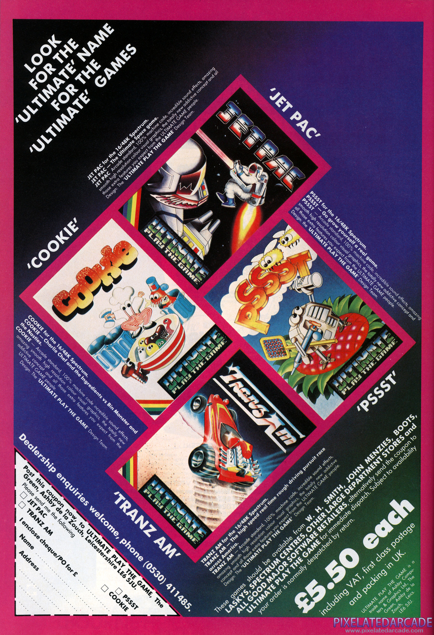 Jetpac Advertisement: September 1983 magazine ad