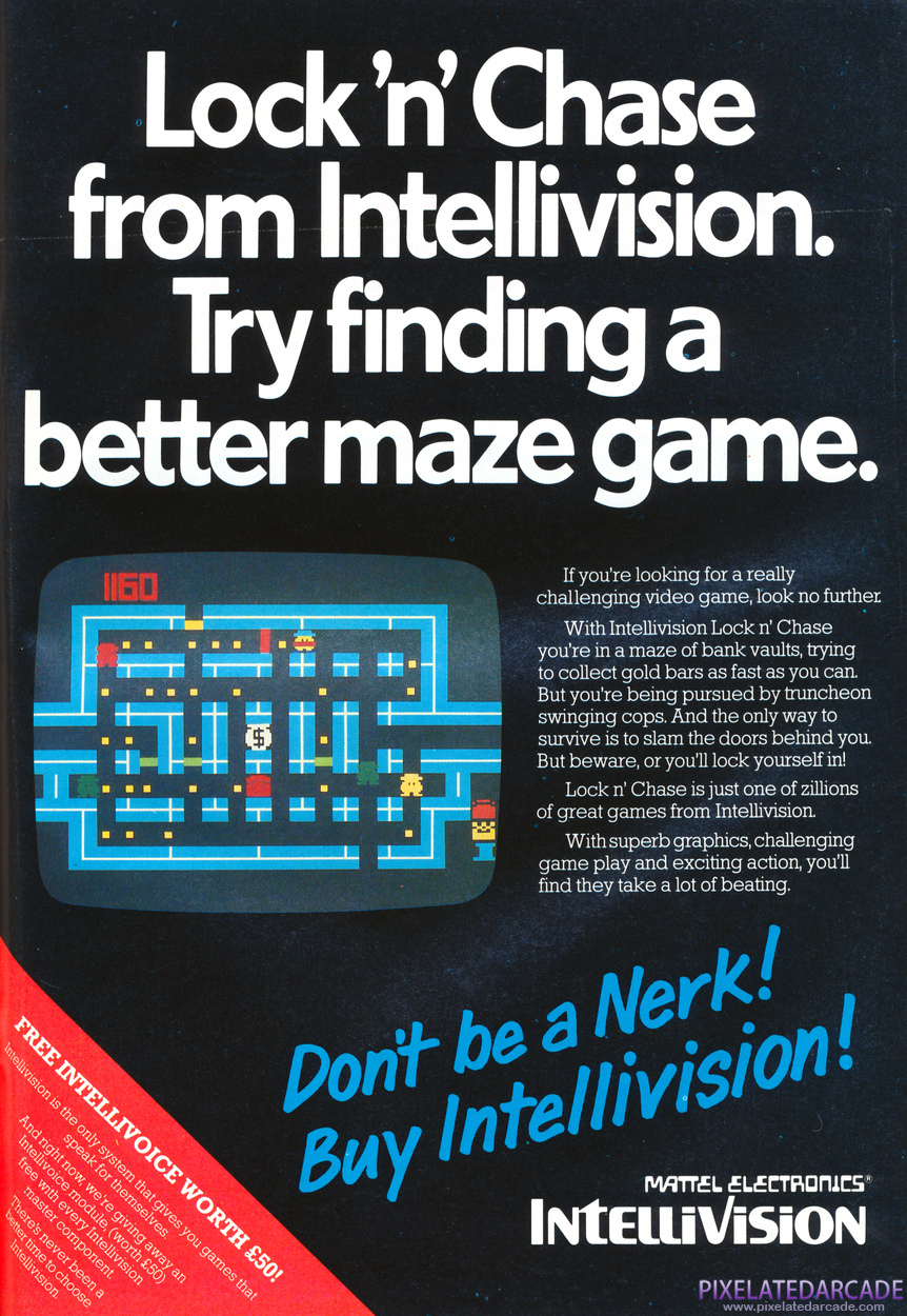 Lock 'n' Chase Advertisement: November 1983 magazine ad