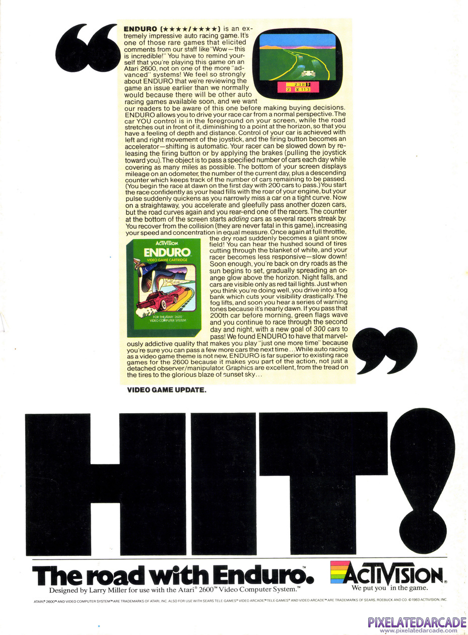 Enduro Advertisement: September 1983 magazine ad