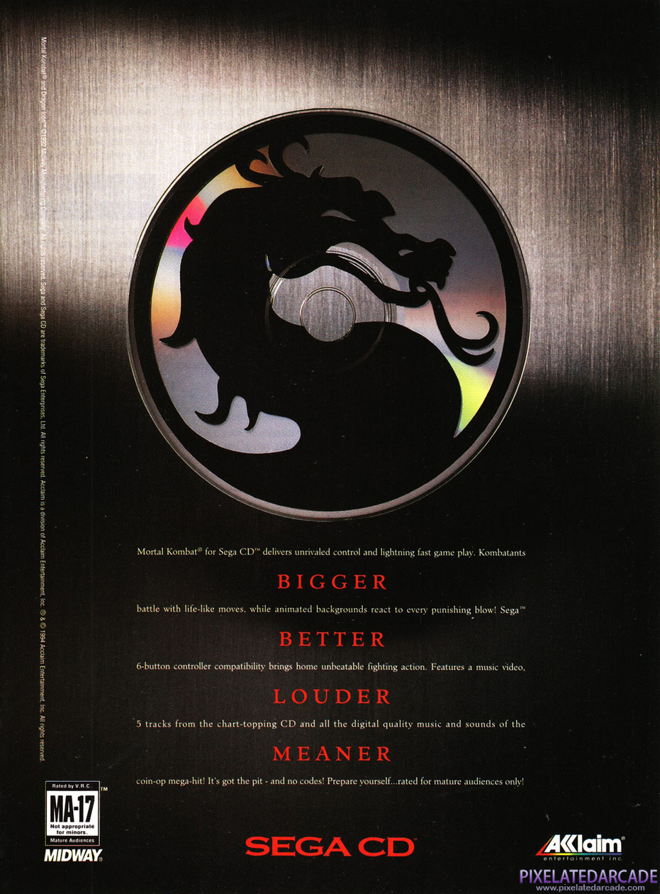 Mortal Kombat Advertisement: June 1994 magazine ad