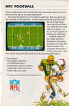 NFL Football in the Mattel Electronics product catalog