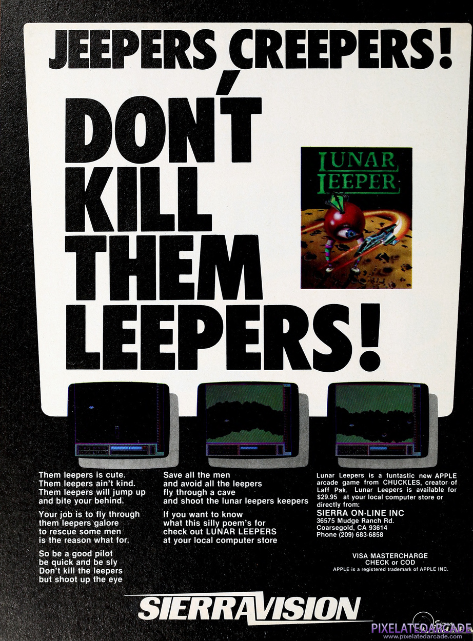 Lunar Leeper Advertisement: December 1982 magazine ad