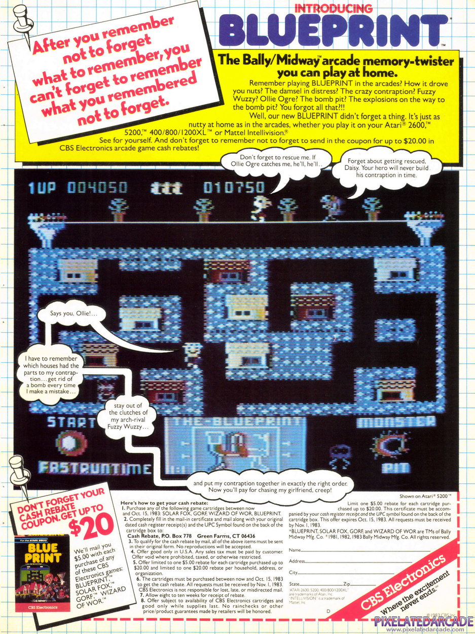 Blueprint Advertisement: October 1983 magazine ad
