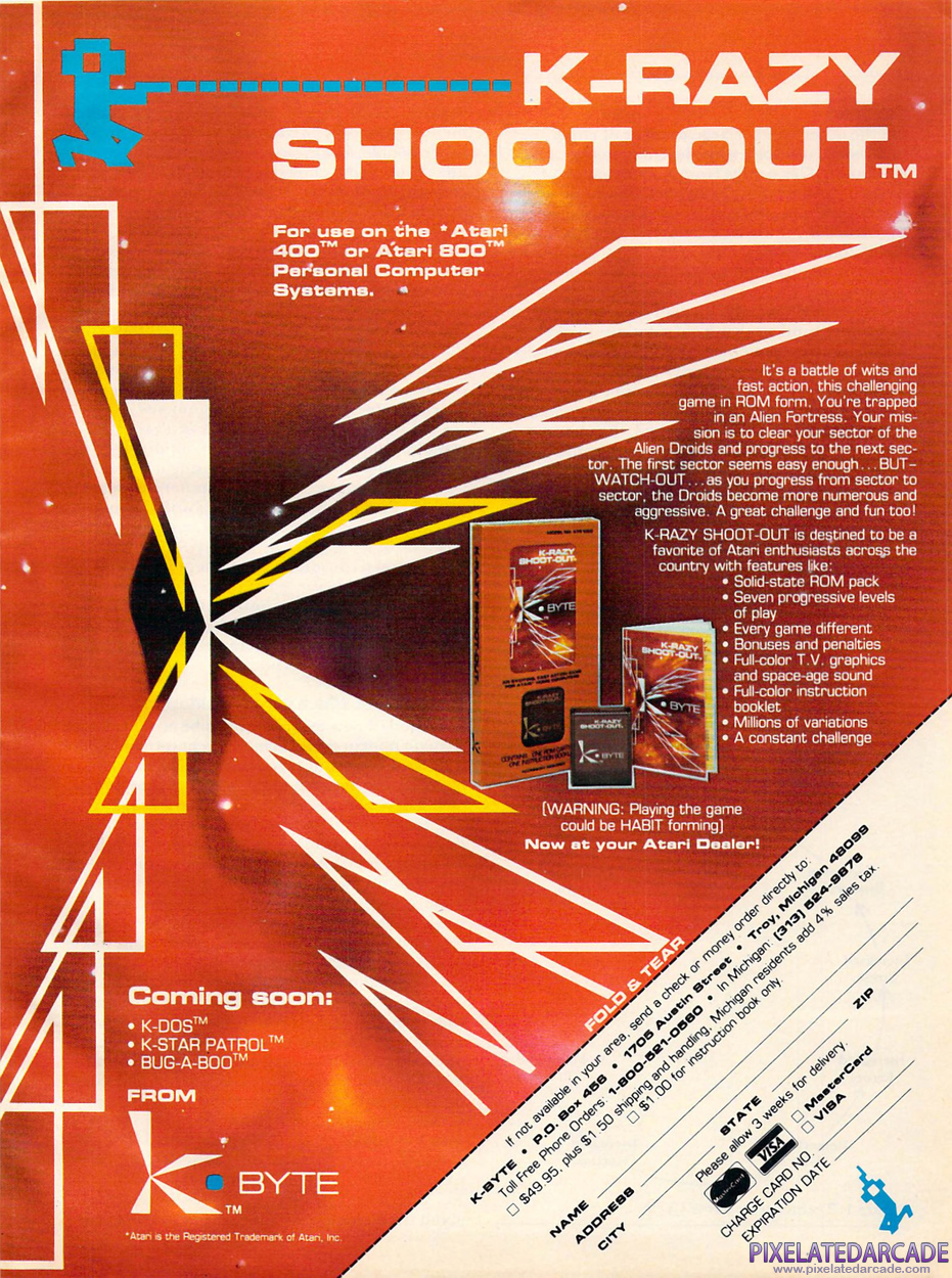 K-Razy Shoot-Out Advertisement: May 1982 magazine ad