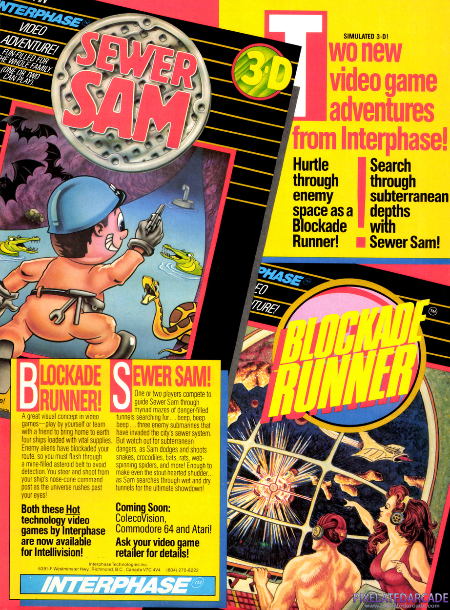 Sewer Sam Advertisement: November 1983 magazine ad