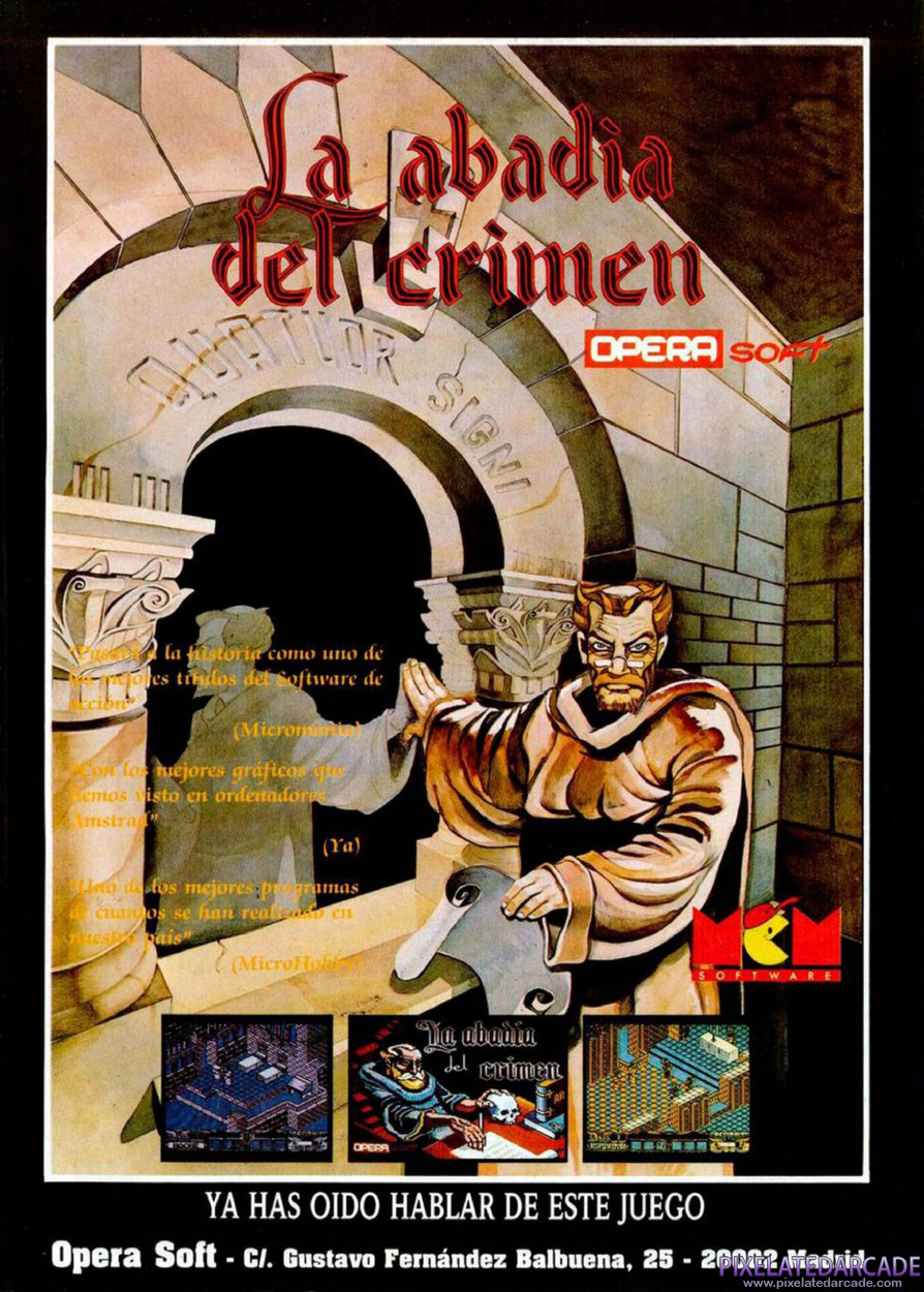 La Abadía del Crimen Advertisement: May 1988 magazine ad