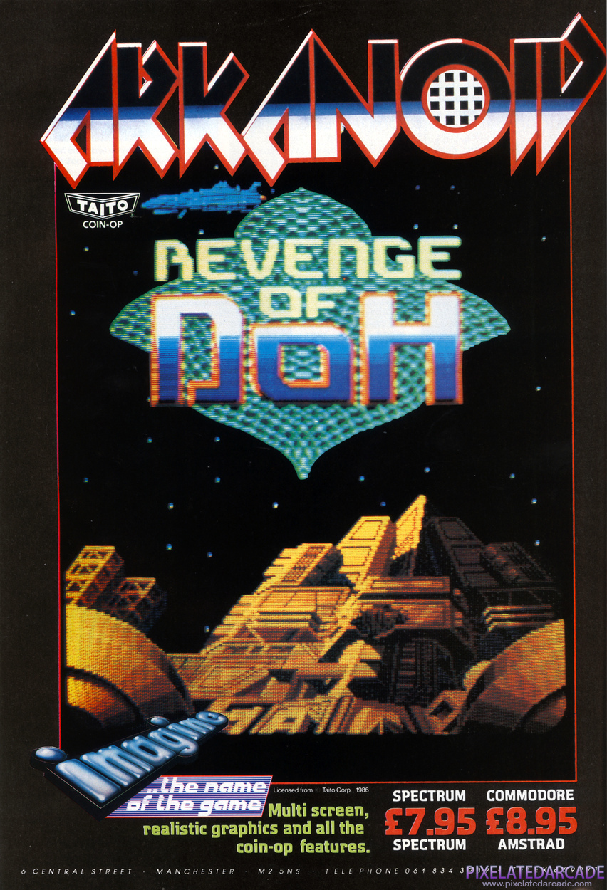 Arkanoid 2: Revenge of DOH Advertisement: March 1988 magazine ad