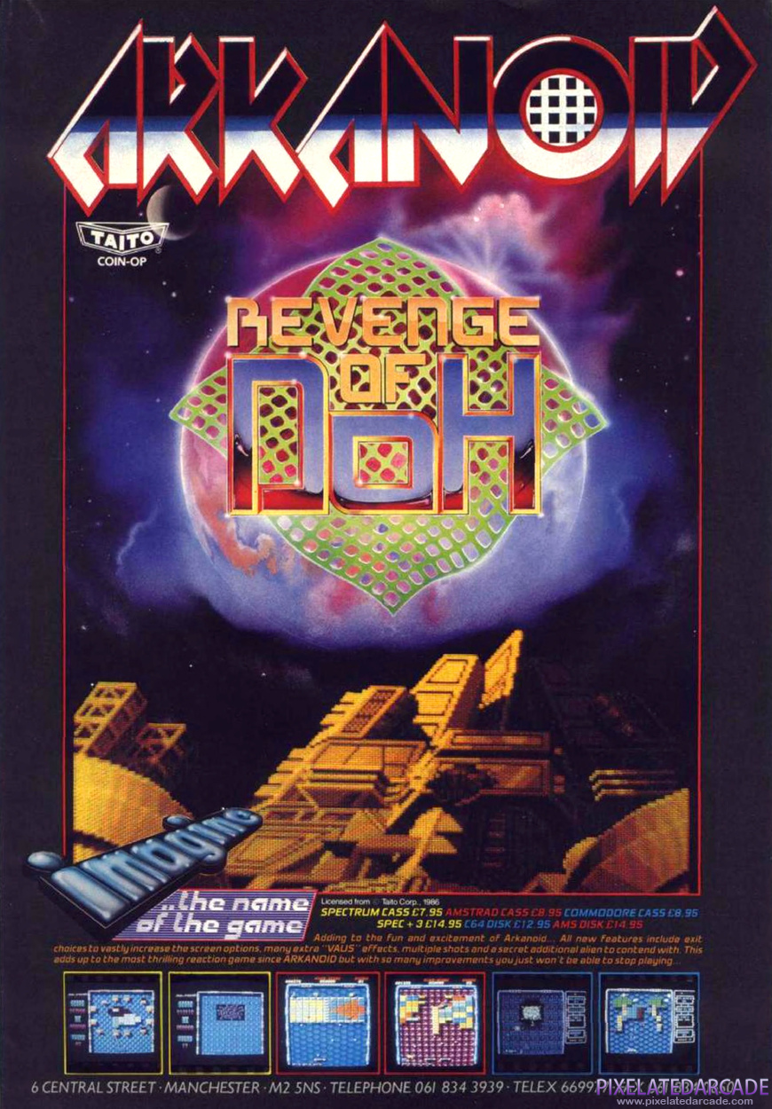 Arkanoid 2: Revenge of DOH Advertisement: May 1988 magazine ad