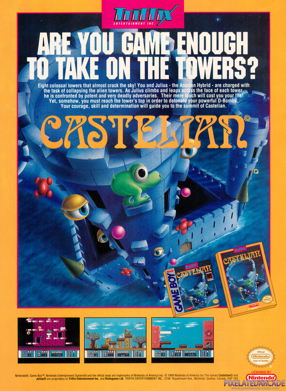 Tower Toppler Advertisement: August 1991 magazine ad