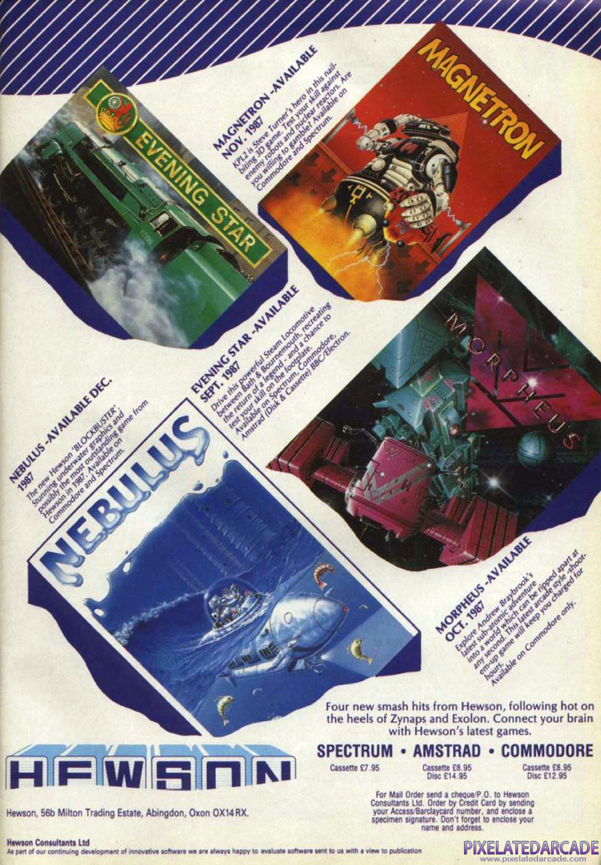 Tower Toppler Advertisement: November 1987 magazine ad