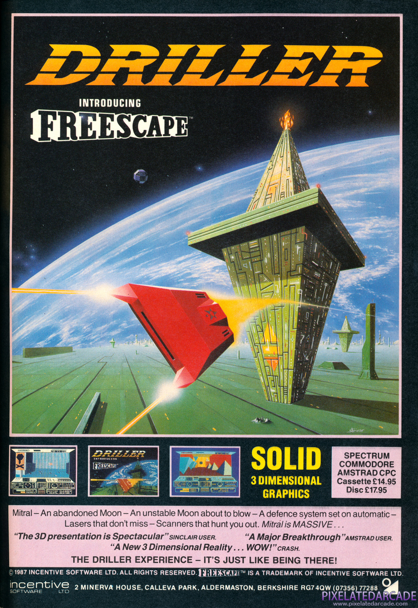 Space Station Oblivion Advertisement: November 1987 magazine ad