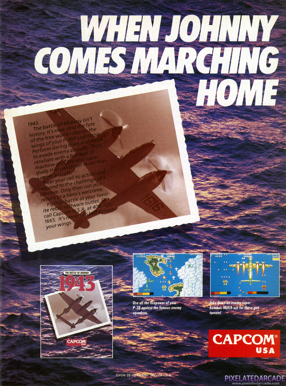 1943: The Battle of Midway Advertisement: December 1989 magazine ad