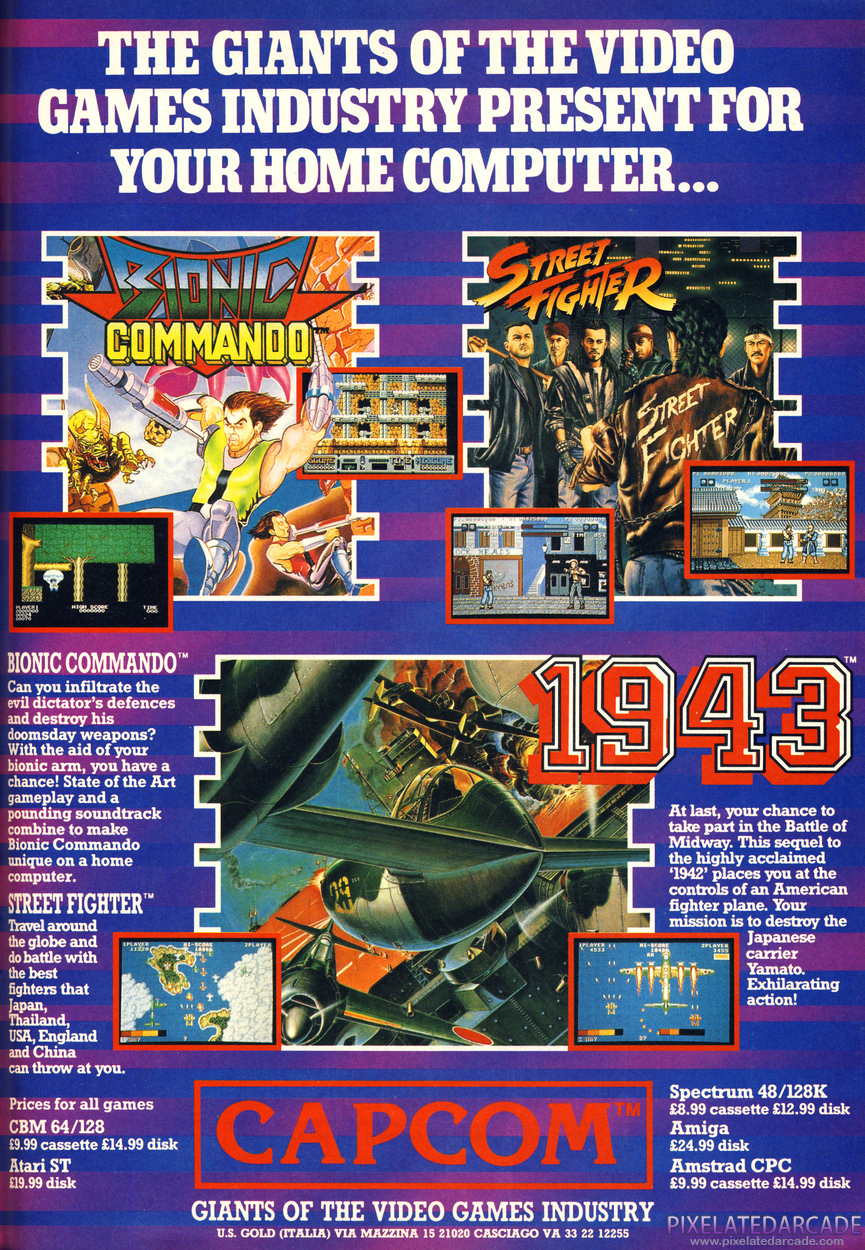 1943: The Battle of Midway Advertisement: Capcom November 1988 magazine ad