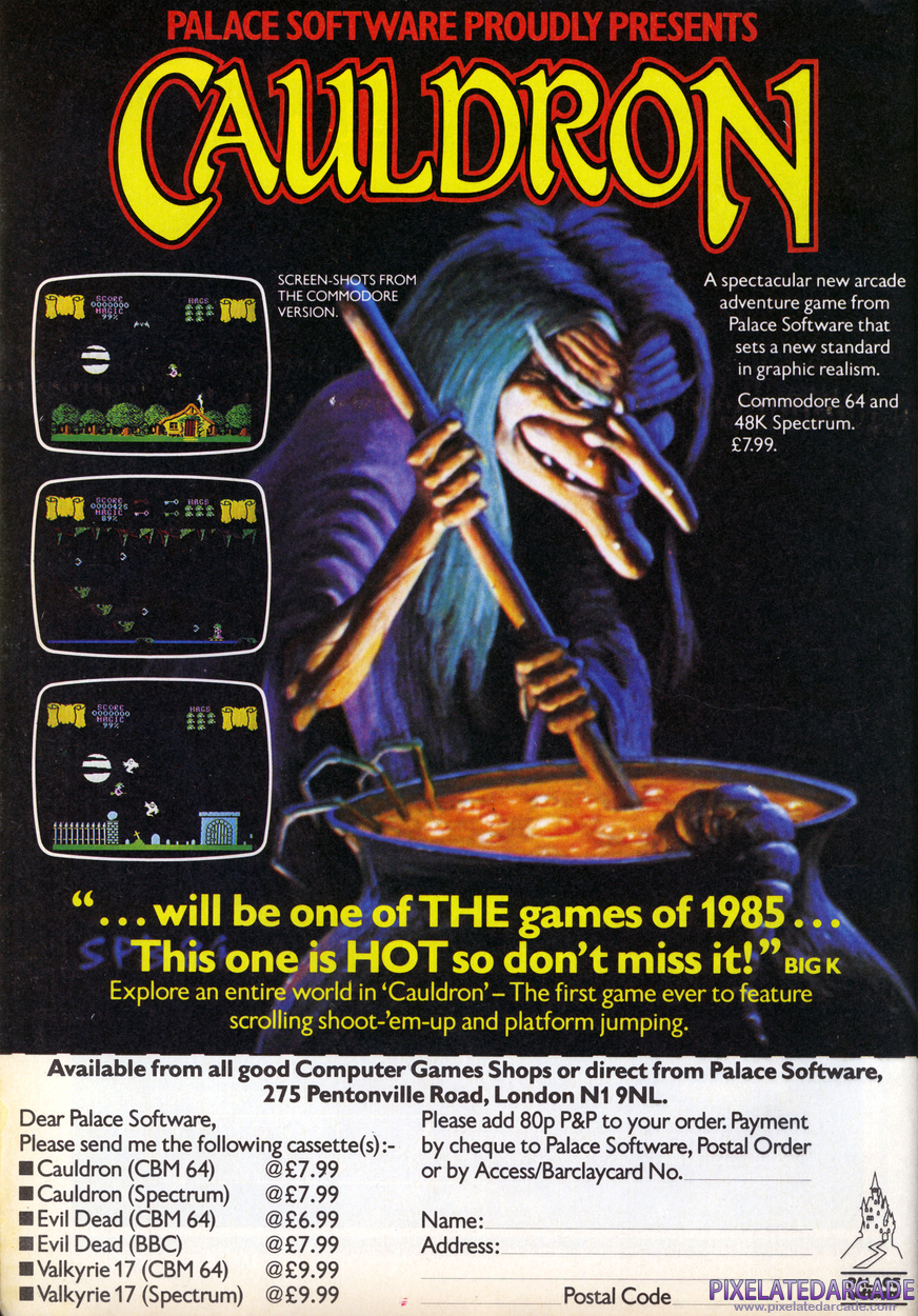 Cauldron Advertisement: May 1985 magazine ad