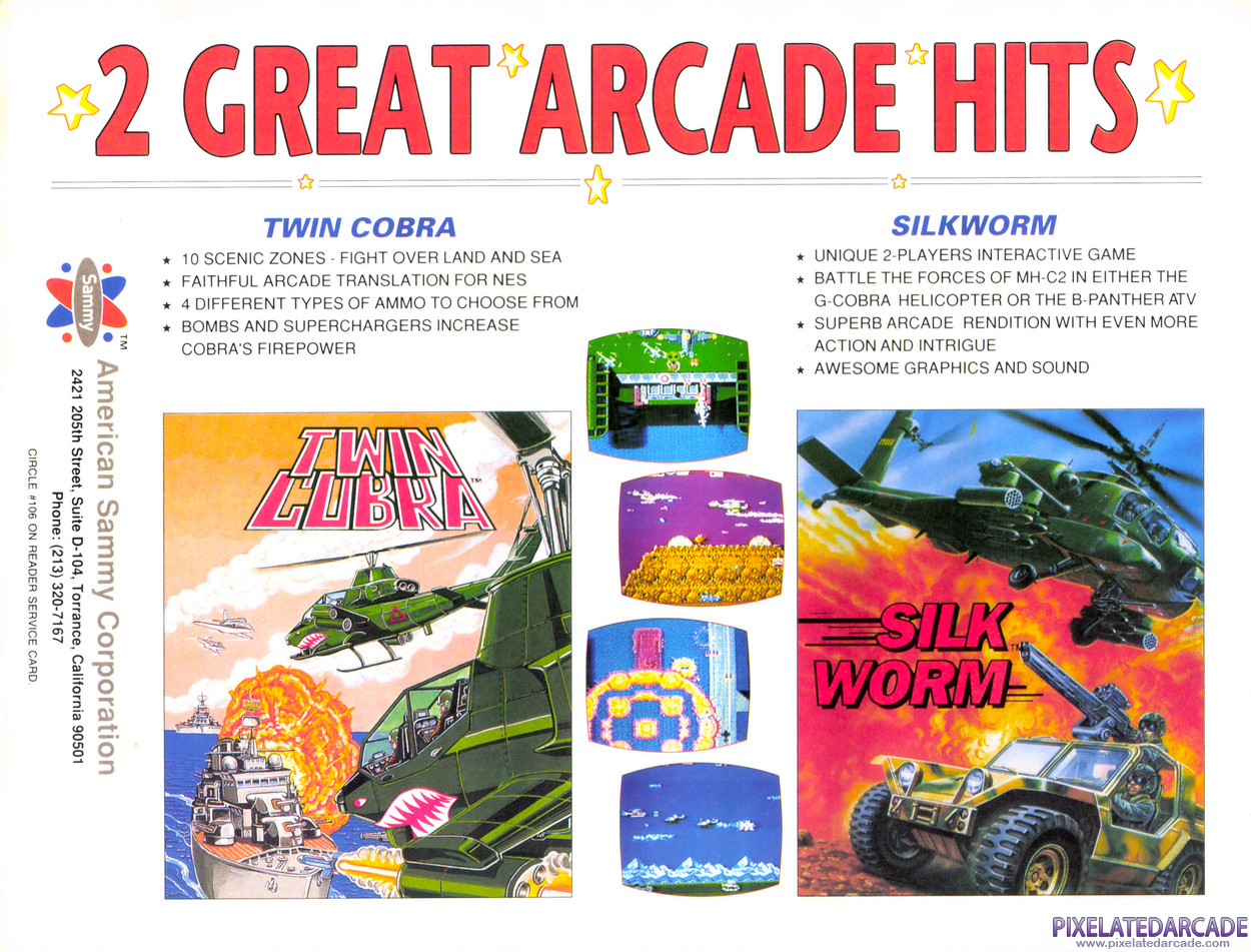 Twin Cobra Advertisement: March 1990 magazine ad