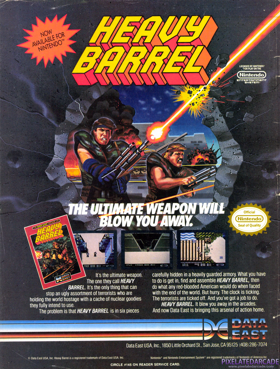 Heavy Barrel Advertisement: March 1990 magazine ad