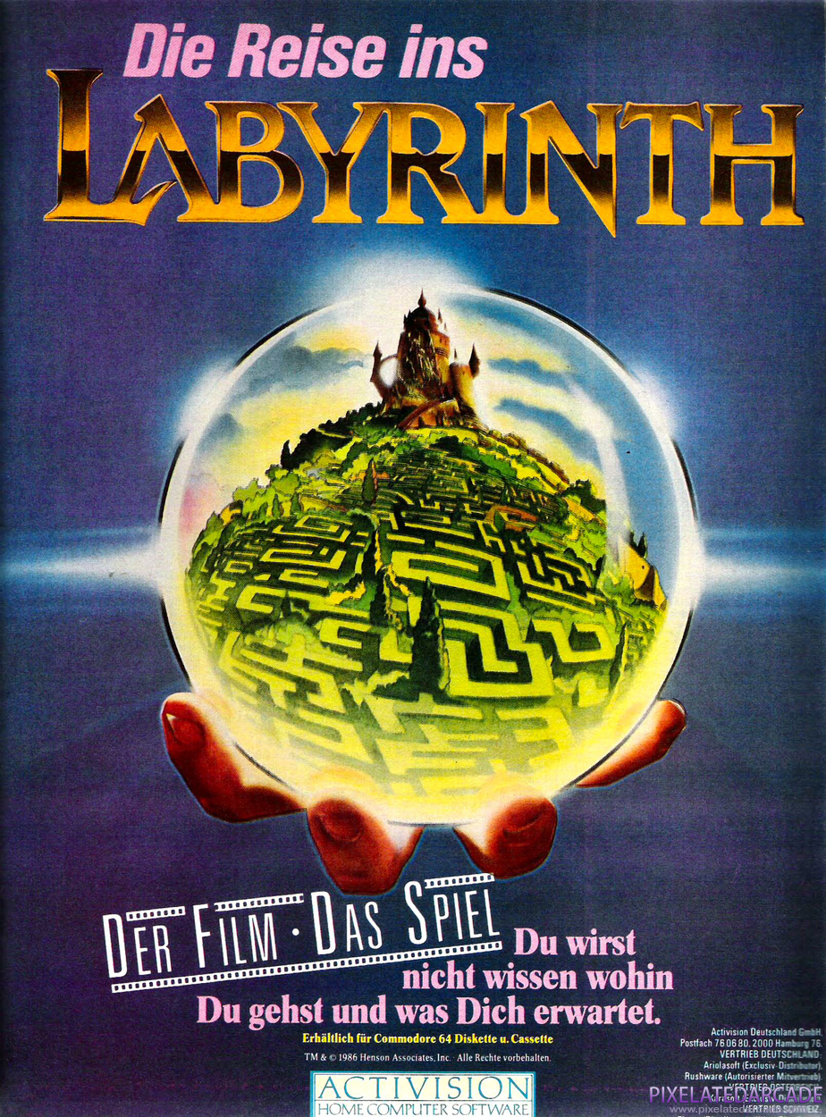 Labyrinth: The Computer Game Advertisement: November/December 1986 magazine ad (German)