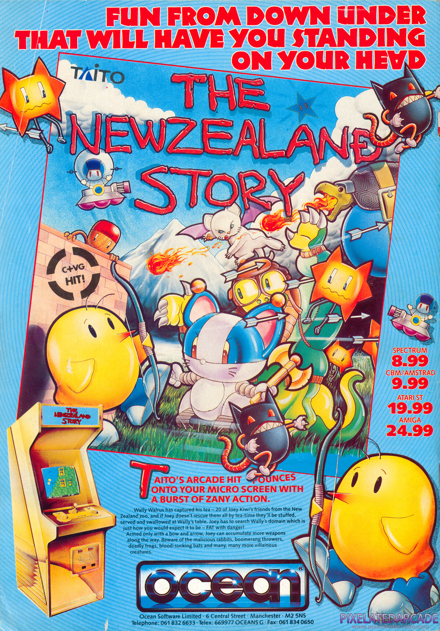 The NewZealand Story Advertisement: July 1989 magazine ad