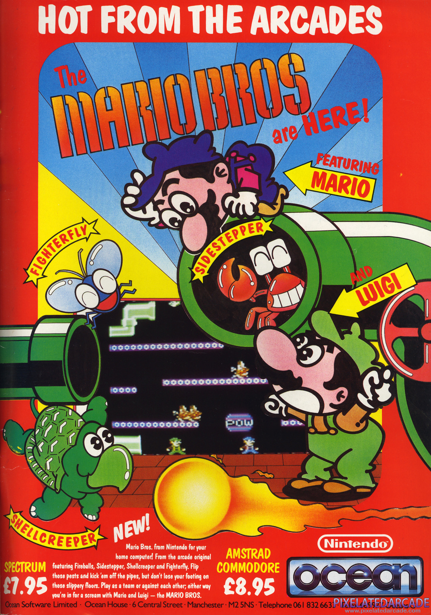 Mario Bros. Advertisement: May 1987 magazine ad