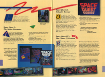 Space Quest in the Sierra Fall 1988 product catalog