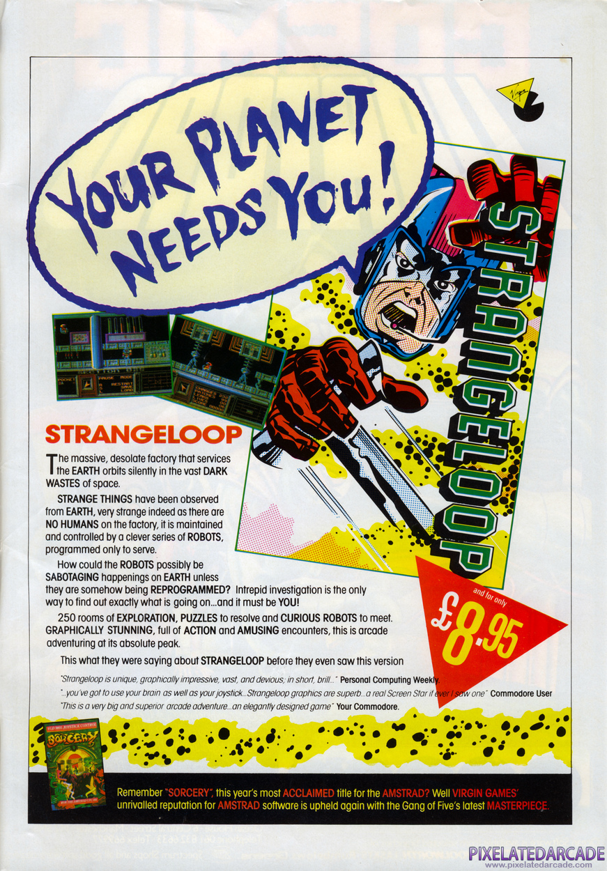 Strangeloop Advertisement: December 1985 magazine ad