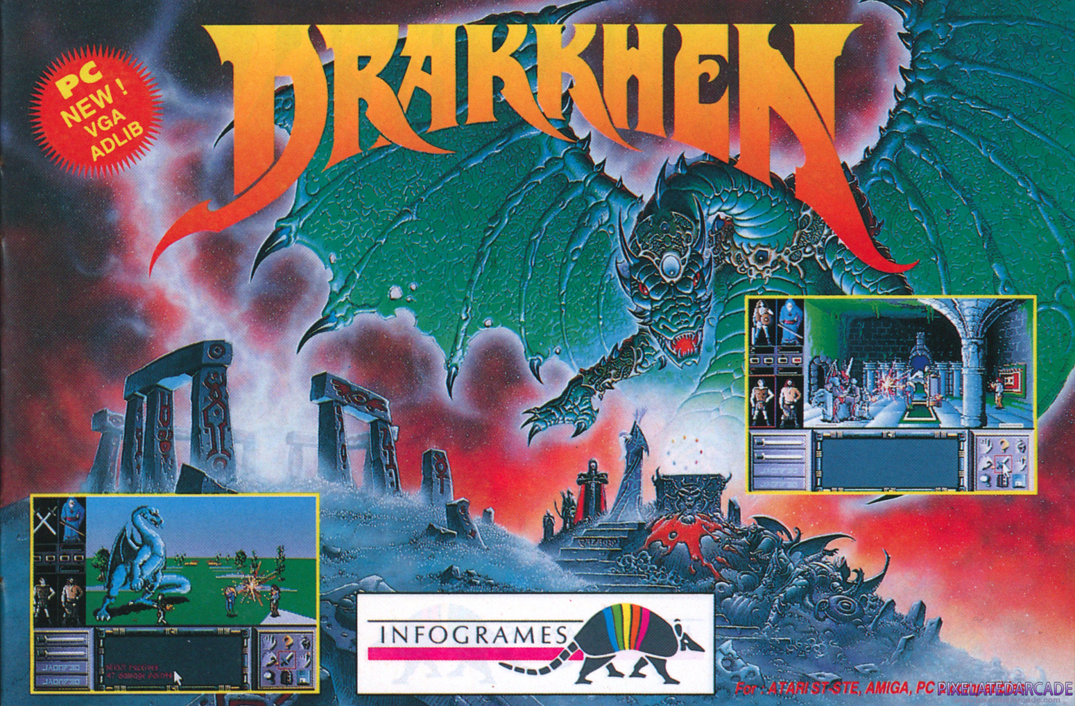Drakkhen Advertisement: Infogrames product catalog