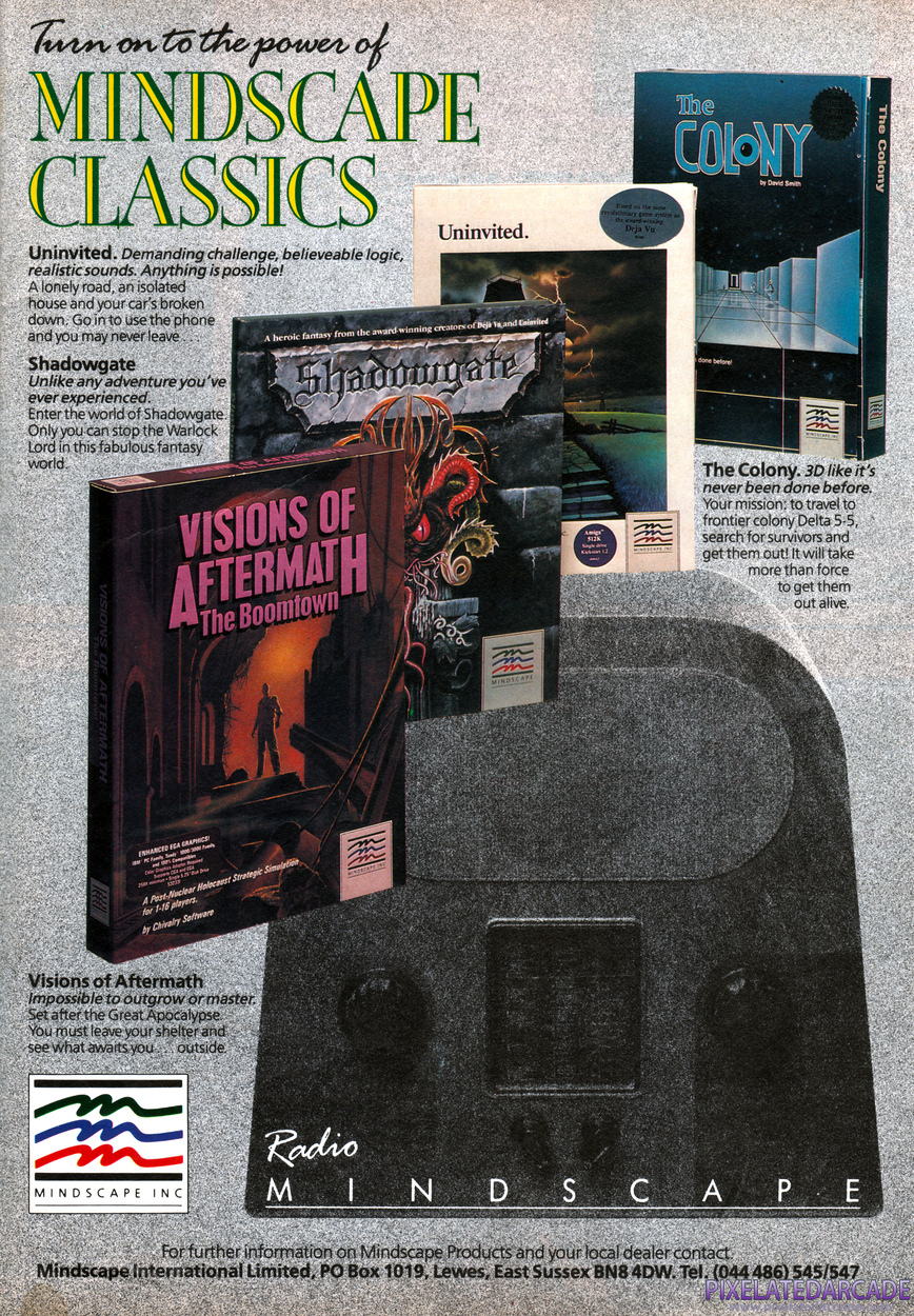 Uninvited Advertisement: June 1989 magazine ad