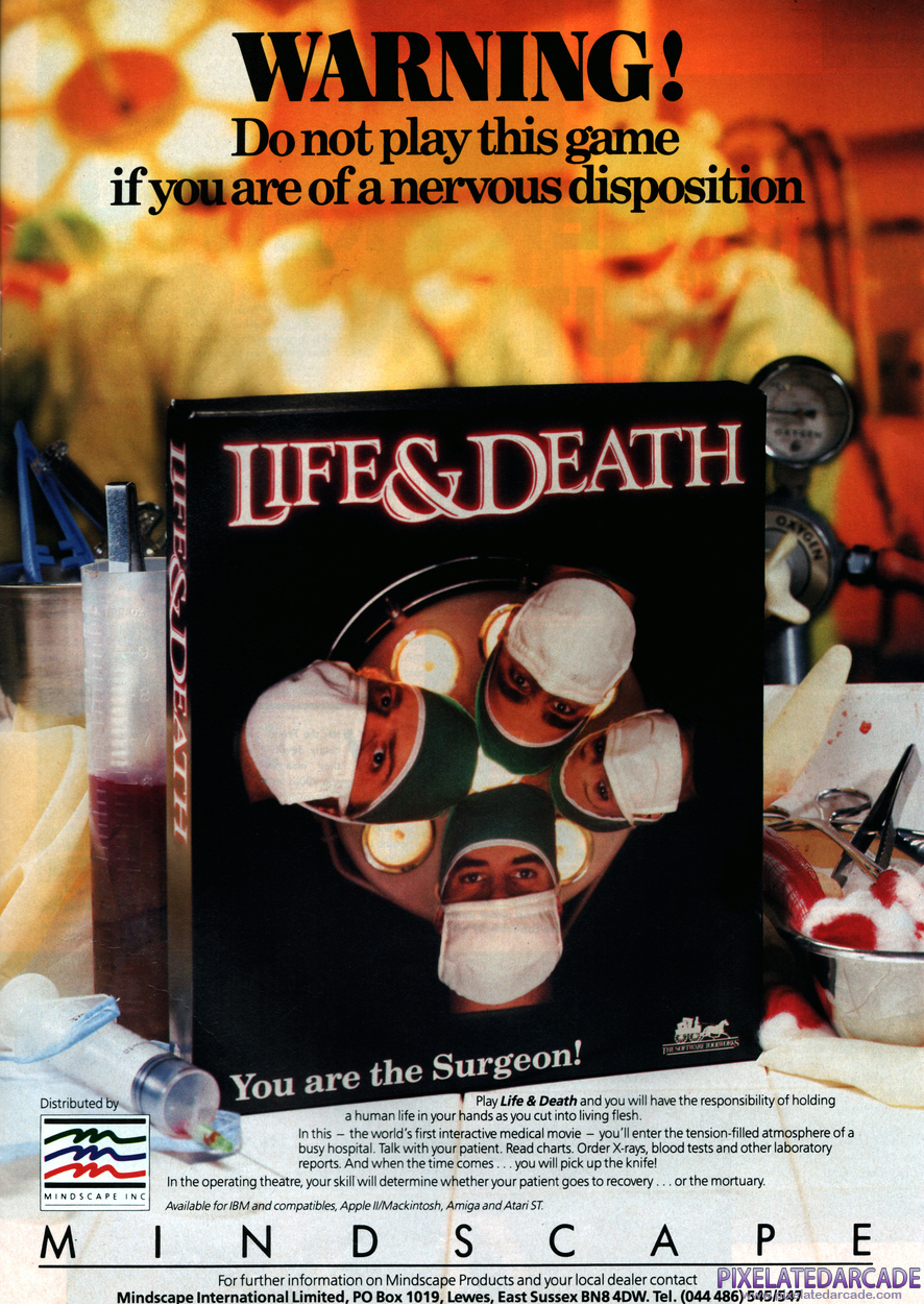 Life & Death Advertisement: August 1989 magazine ad
