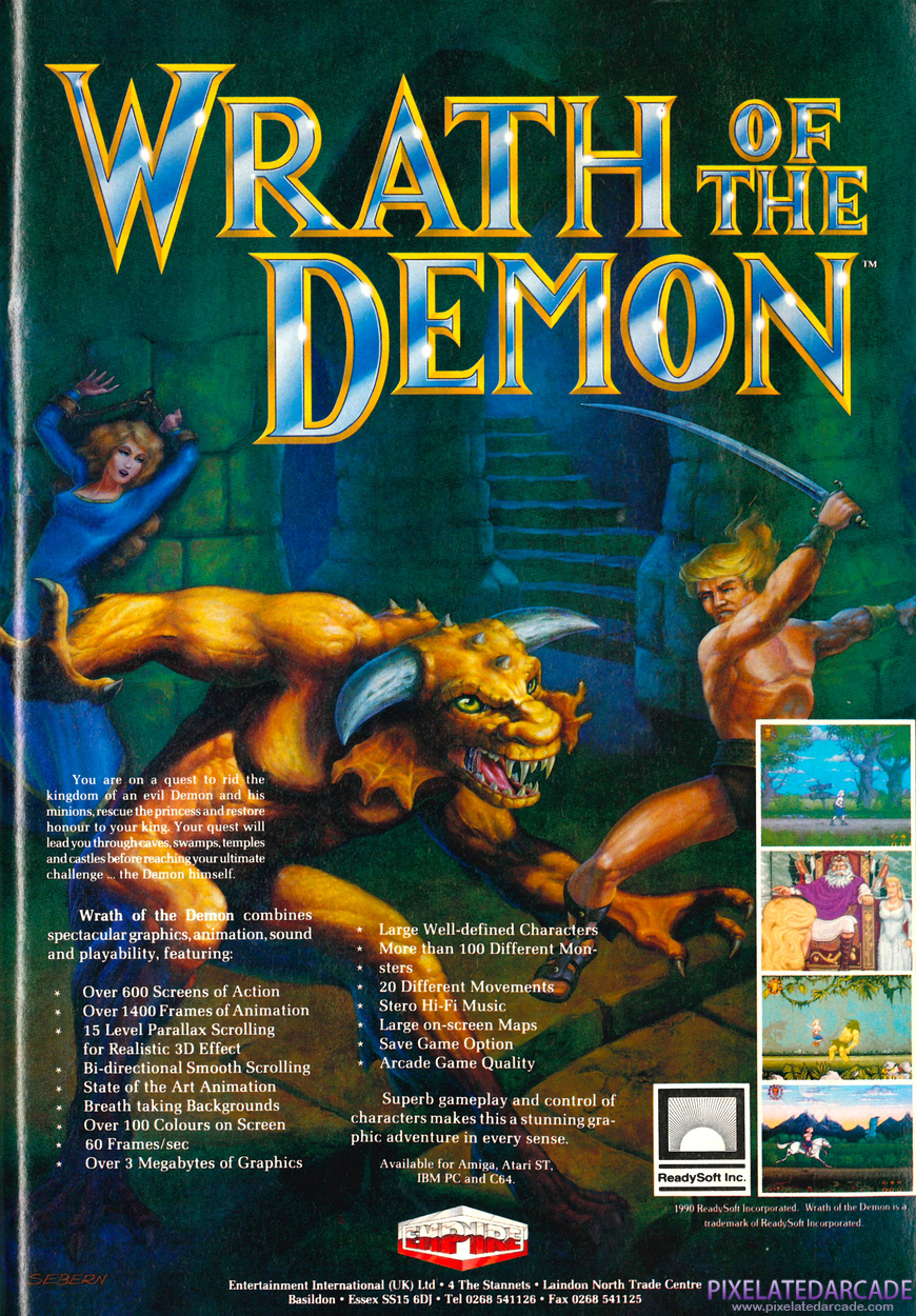 Wrath of the Demon Advertisement: December 1990 magazine ad
