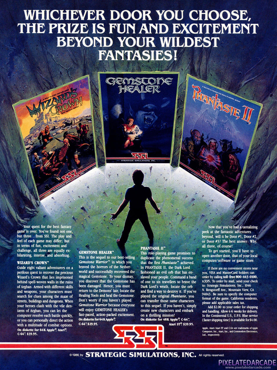 Phantasie II Advertisement: December 1986 magazine ad