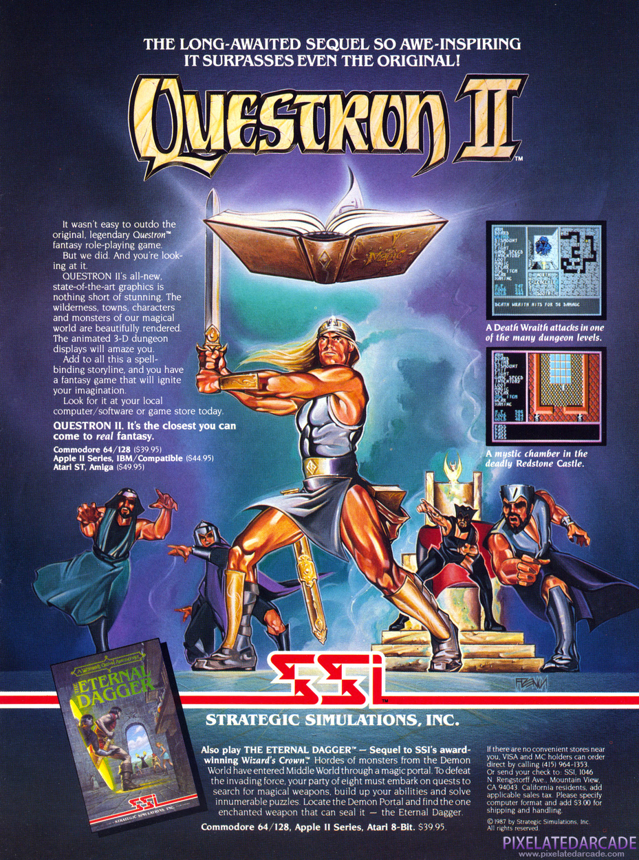 Questron II Advertisement: March 1988 magazine ad