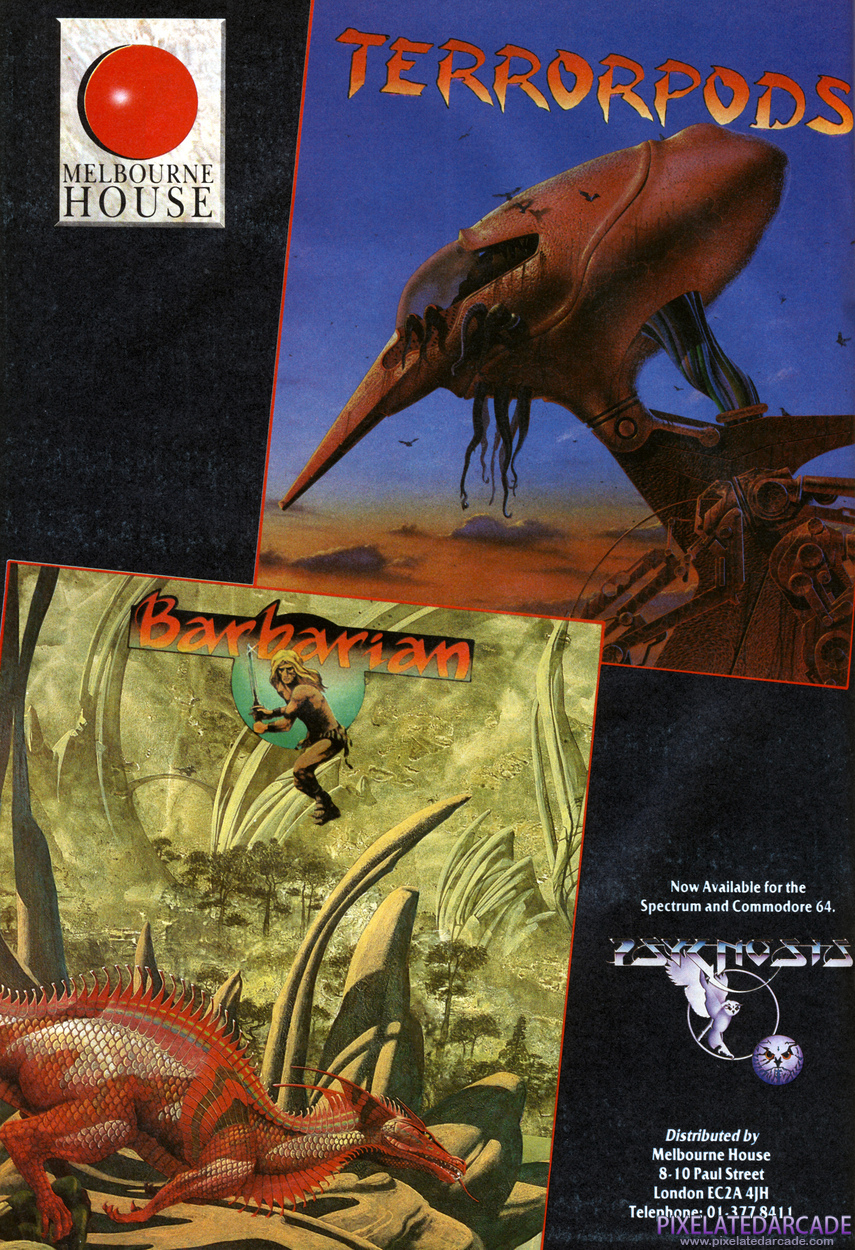 Terrorpods Advertisement: August 1988 magazine ad