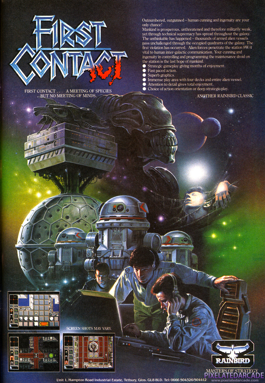 First Contact Advertisement: December 1989 magazine ad