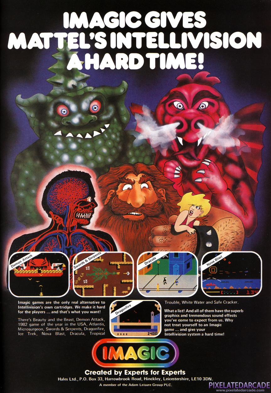 Dracula Advertisement: Imagic September 1983 magazine ad