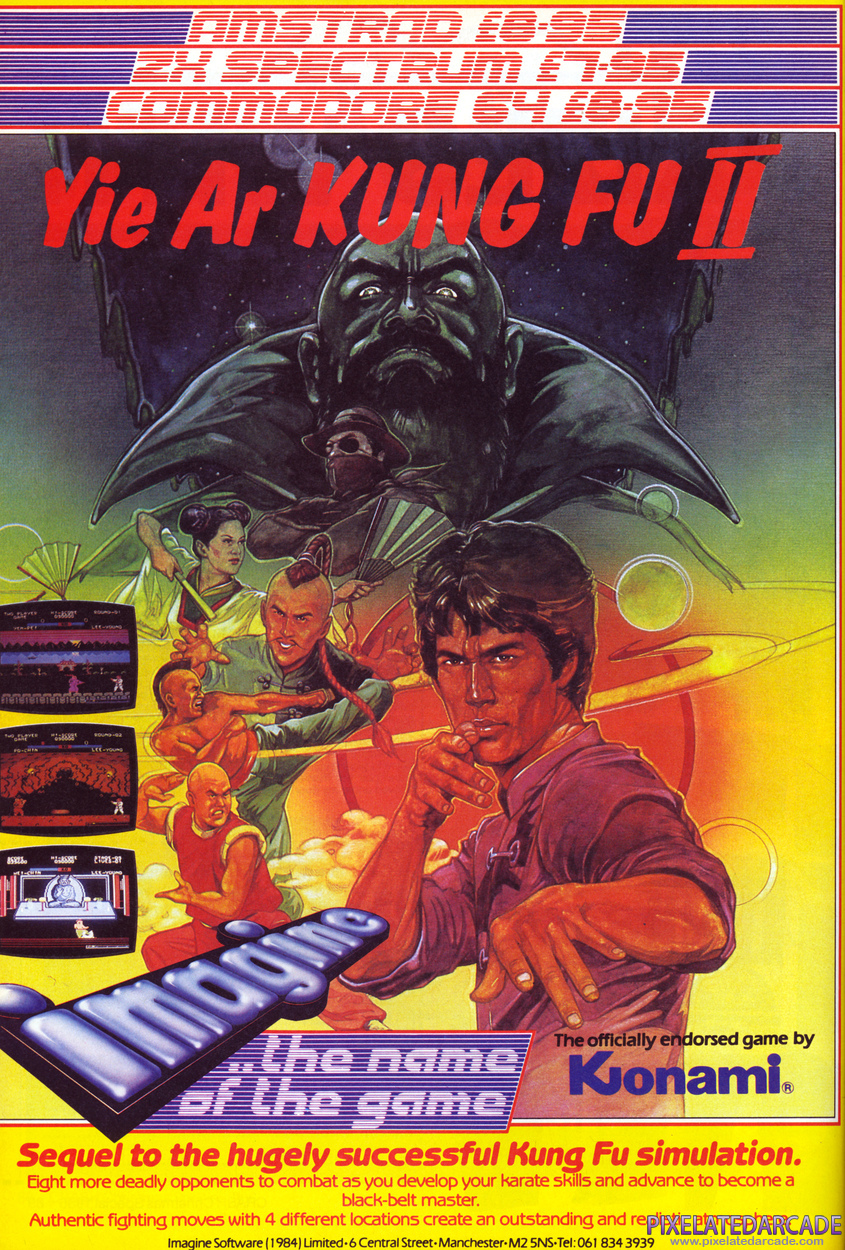 Yie Ar Kung-Fu 2: The Emperor Yie-Gah Advertisement: January 1987 magazine ad