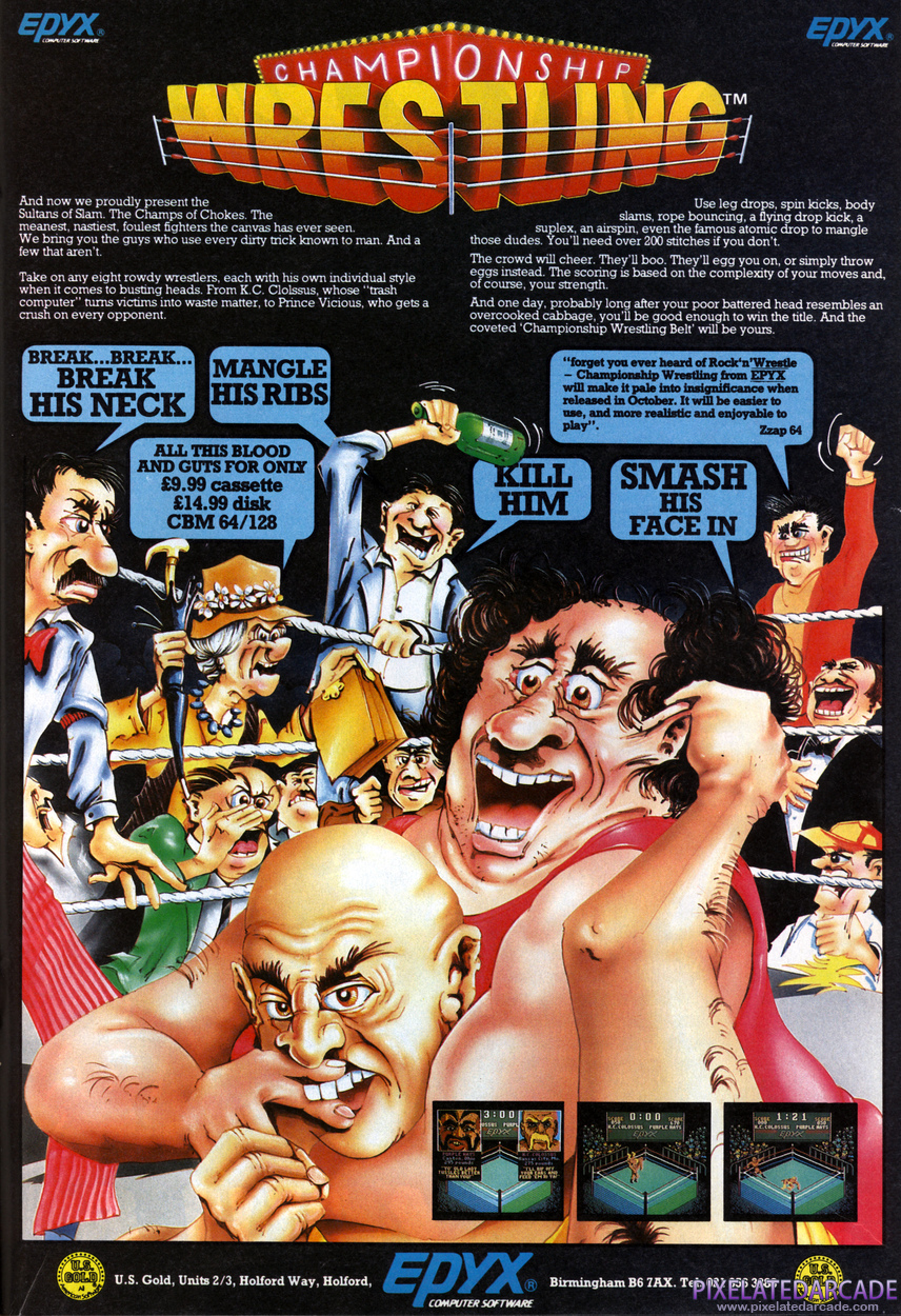 Championship Wrestling Advertisement: December 1986 magazine ad